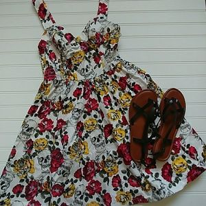 . Floral Western Skull dress 💀